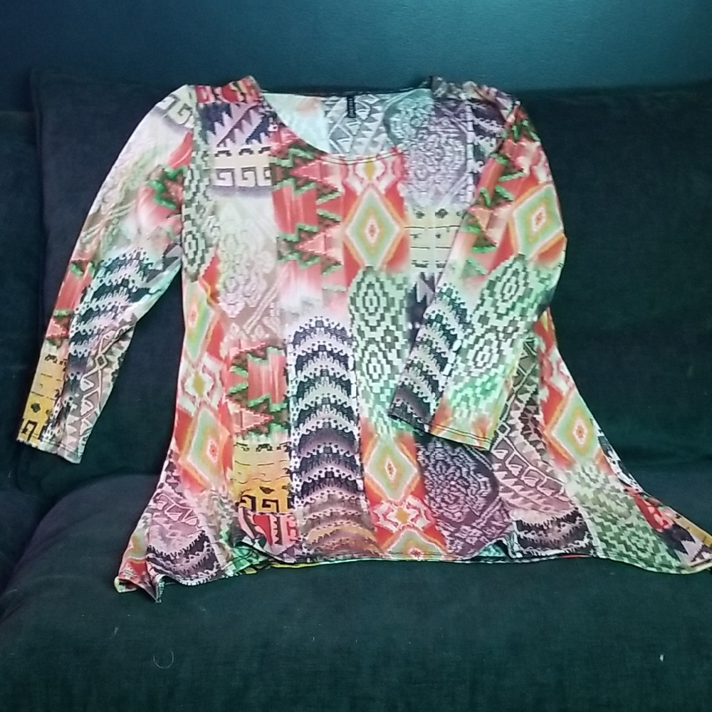 Colorful Geometric Women's Tunic